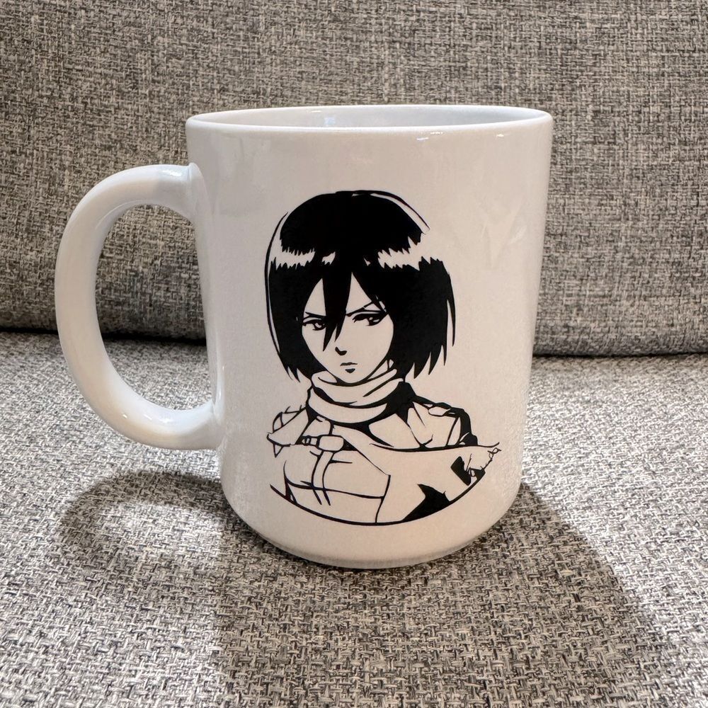 Attack on Titan Mikasa White Mug